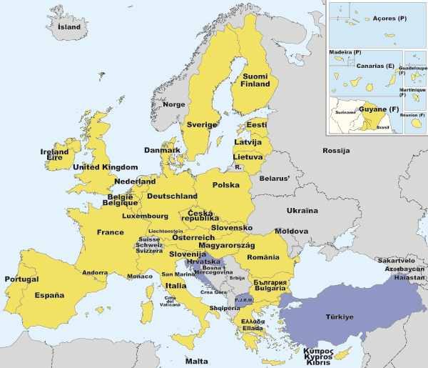 karta ver Europeiska unionen r 2008